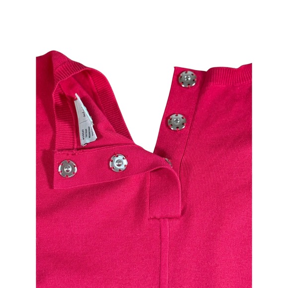 Saturday/Sunday Pink V Neck Long Sleeve Sweater Dress Sz Medium - Picture 7 of 7